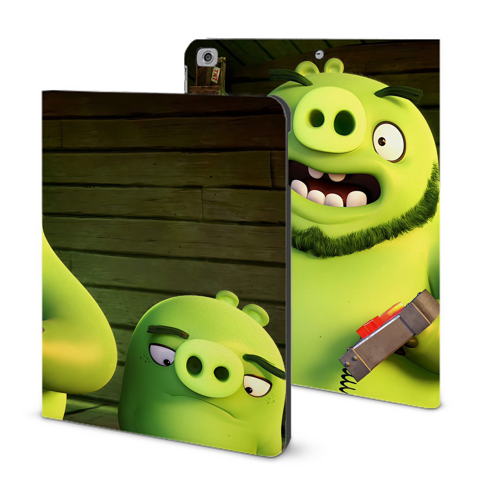 （画像用） Angry Birds アングリーバード IPad ケース ブック型 PUレザー TPU 耐衝撃 軽量 薄型 ペン収納なし 全面保護 IPad 各モデル対応